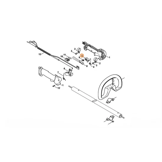 STIHL  Suwak przełącznika wielofunkcyjnego 4137 182 1701